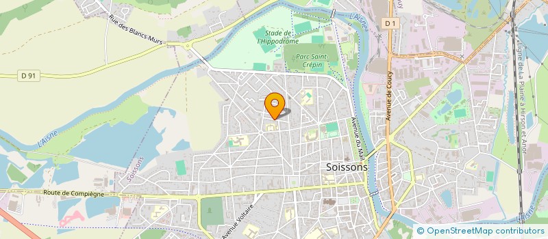 localisation de l'entreprise SCI AMAROSODEN à SOISSONS