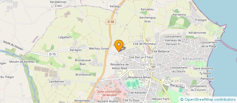 localisation de l'entreprise SCI AMARYLLIS  SAINT-POL-DE-LEON