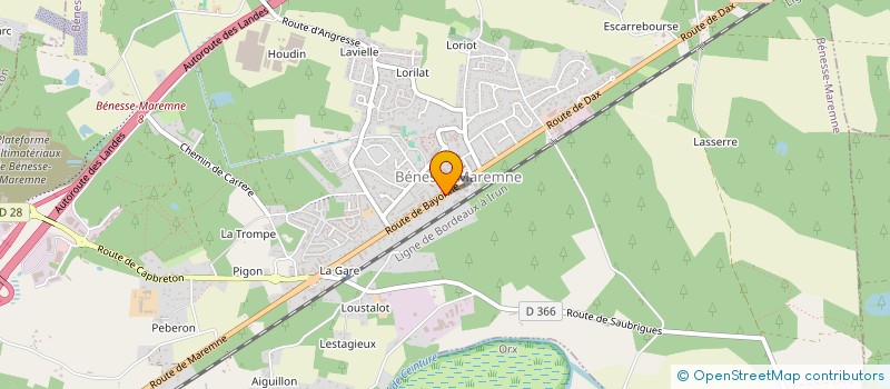 localisation de l'entreprise SCI AMATCHI  BENESSE-MAREMNE