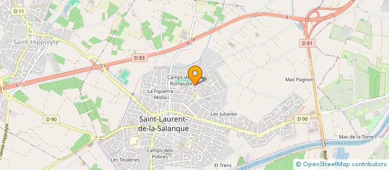 localisation de l'entreprise SCI AMATHUSTEIN  SAINT-LAURENT-DE-LA-SALANQUE