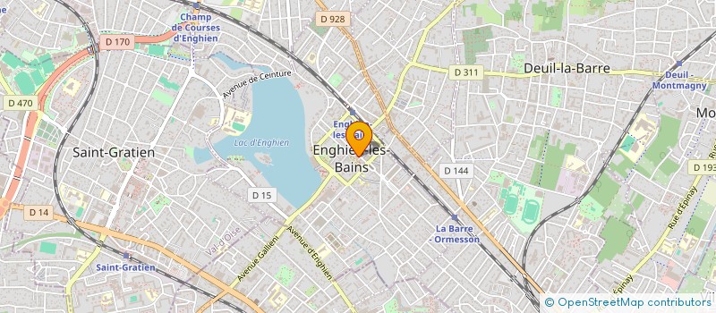 localisation de l'entreprise SCI AMAURY à ENGHIEN-LES-BAINS