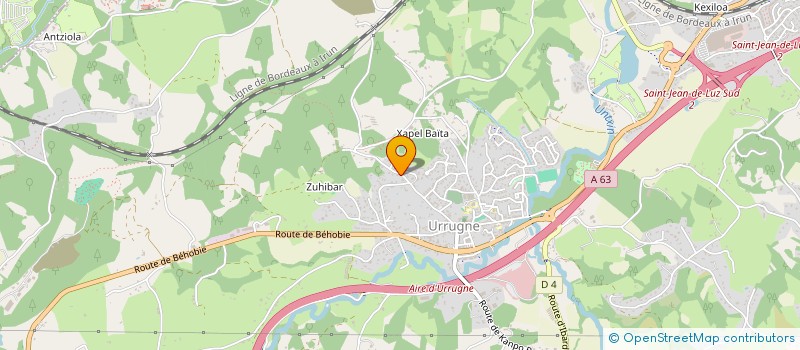 localisation de l'entreprise SCI AMAYON  URRUGNE