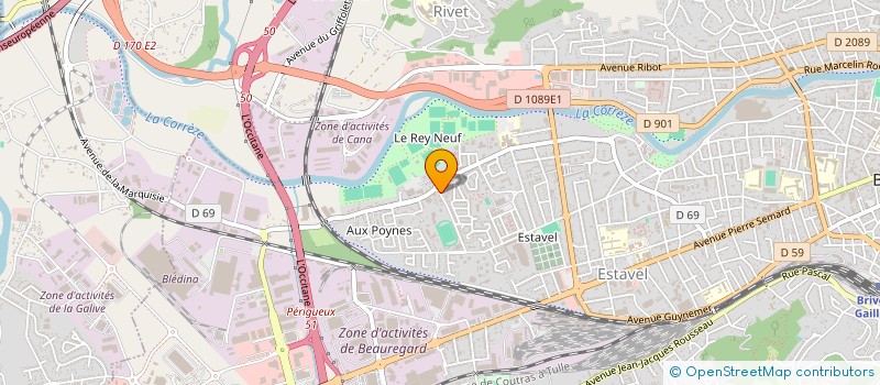 localisation de l'entreprise SCI AMAZIGR  BRIVE-LA-GAILLARDE