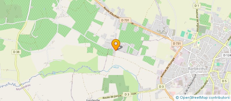 localisation de l'entreprise SCI AMAZING  BARBEZIEUX SAINT HILAIRE