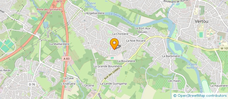 localisation de l'entreprise SCI AMAZONE  VERTOU