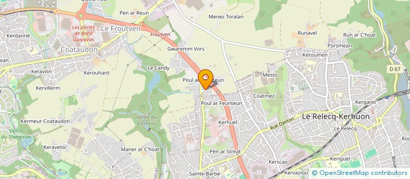 localisation de l'entreprise SCI AMAZONE  GUIPAVAS