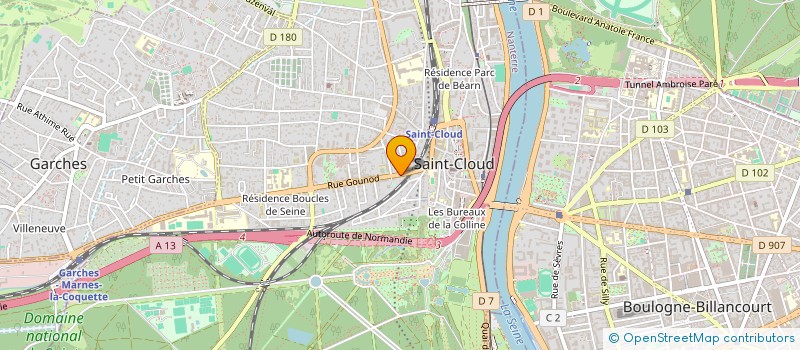 localisation de l'entreprise SCI AMAZU à SAINT CLOUD
