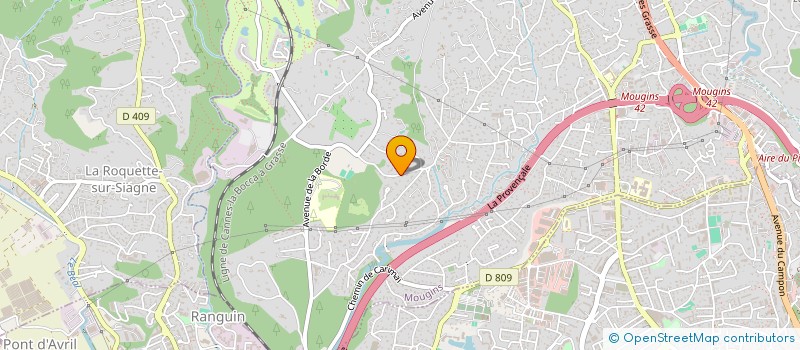 localisation de l'entreprise SCI AMB 29 à MOUGINS