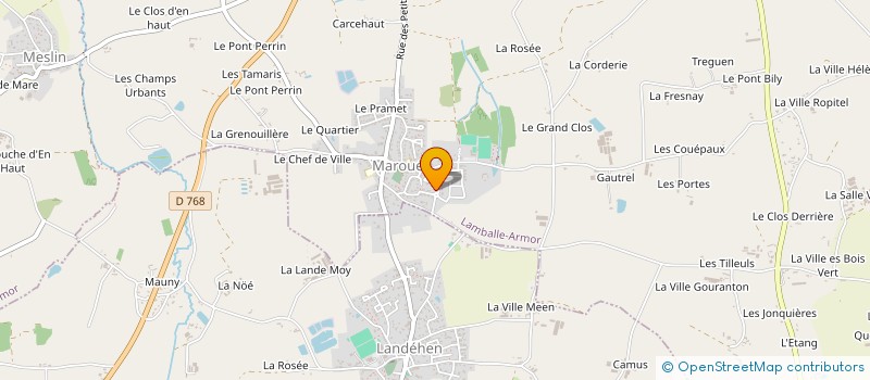 localisation de l'entreprise SCI AMB  LAMBALLE-ARMOR