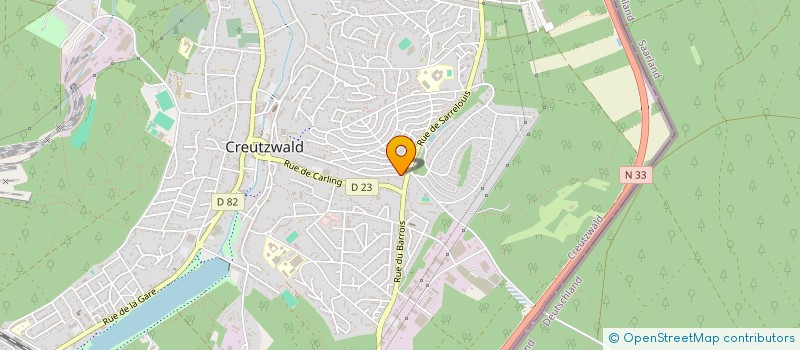 localisation de l'entreprise SCI AMB  CREUTZWALD