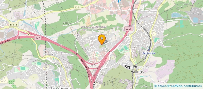 localisation de l'entreprise SCI AMB à SEPTEMES-LES-VALLONS