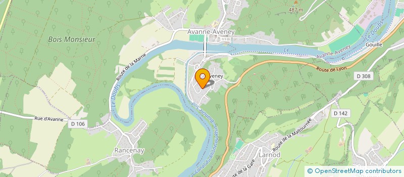 localisation de l'entreprise SCI AMB  AVANNE-AVENEY