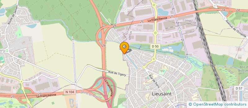 localisation de l'entreprise SCI AMBAL  LIEUSAINT