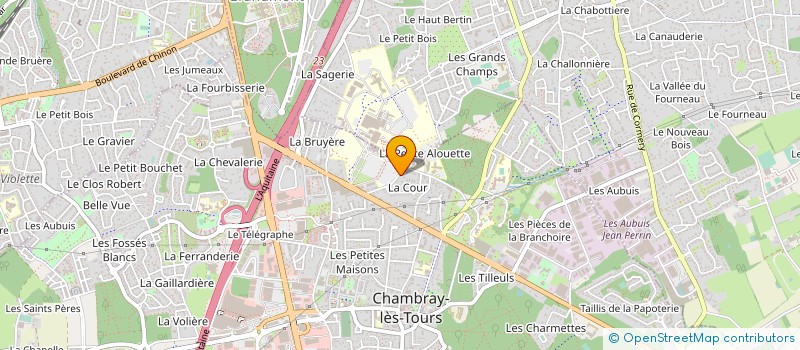 localisation de l'entreprise SCI AMBASSIENNE  CHAMBRAY-LES-TOURS