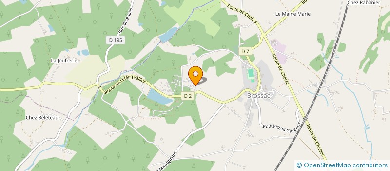 localisation de l'entreprise SCI AMBAUD MJM à CHATIGNAC