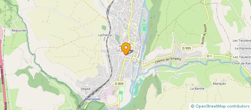 localisation de l'entreprise SCI AMBE  MARVEJOLS