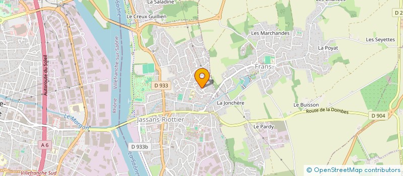 localisation de l'entreprise SCI AMBERIMMO à JASSANS-RIOTTIER