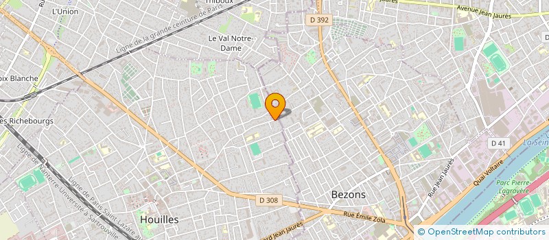 localisation de l'entreprise SCI AMBEZA  HOUILLES