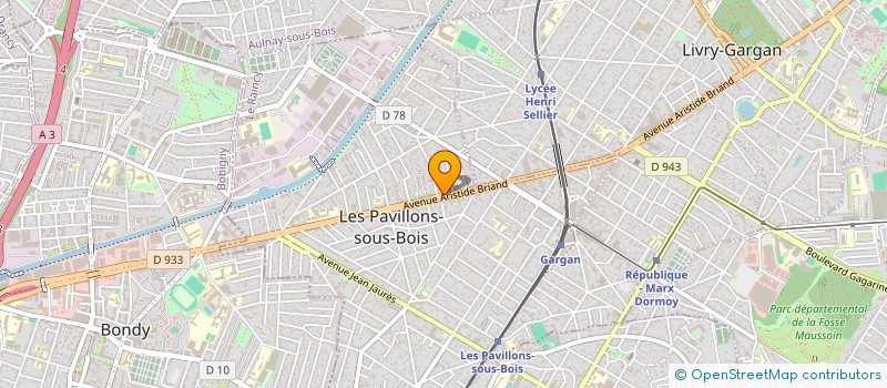 localisation de l'entreprise SCI AMBIANCE à LES PAVILLONS-SOUS-BOIS