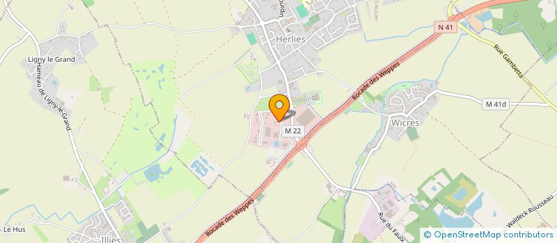 localisation de l'entreprise SCI AMBIANCES PATRIMOINE  HERLIES