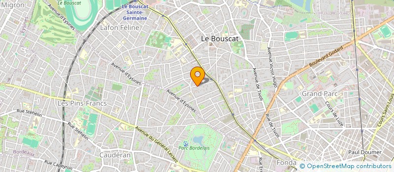 localisation de l'entreprise SCI AMBILLE  LE BOUSCAT