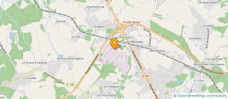 localisation de l'entreprise SCI AMBIMMO à COUZEIX