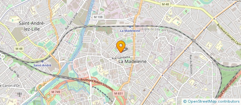 localisation de l'entreprise SCI AMBITION à LA MADELEINE