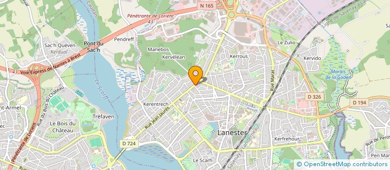 localisation de l'entreprise SCI AMBITION  LANESTER