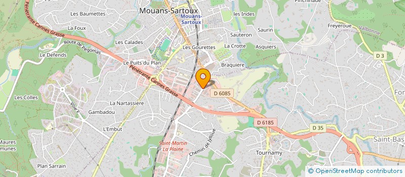 localisation de l'entreprise SCI AMBITIONS  MOUGINS