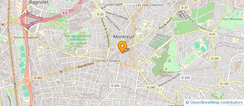 localisation de l'entreprise SCI AMBJ à MONTREUIL
