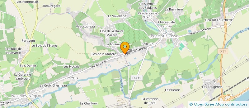 localisation de l'entreprise SCI AMBOISE  POCE-SUR-CISSE