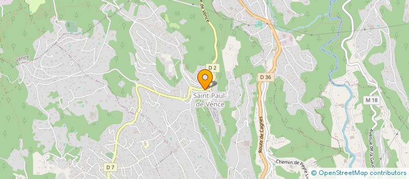 localisation de l'entreprise SCI AMBRAS ST PAUL à SAINT-PAUL-DE-VENCE