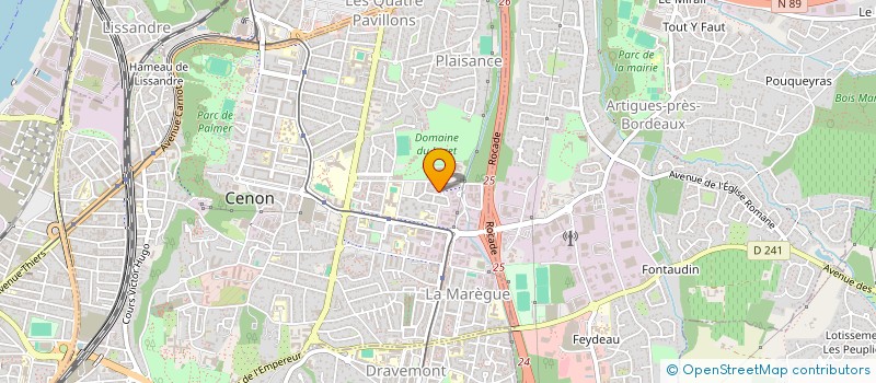 localisation de l'entreprise SCI AMBRE  CENON