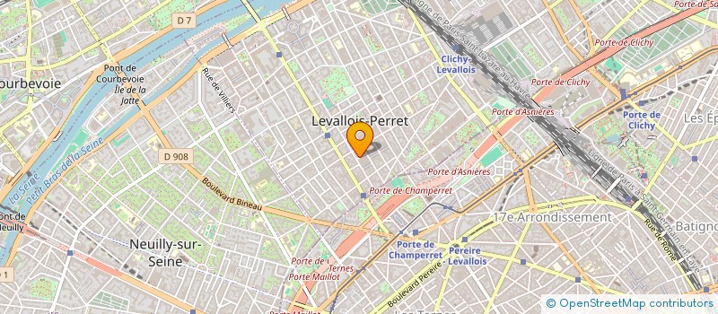 localisation de l'entreprise SCI AMBRE à LEVALLOIS-PERRET