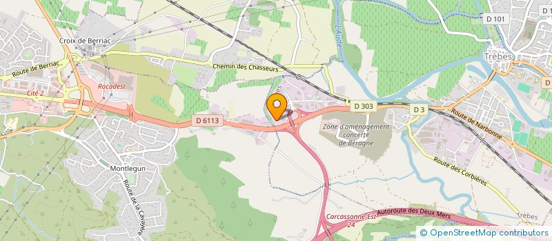 localisation de l'entreprise SCI AMBRE  TREBES