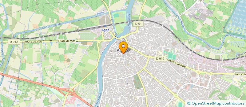 localisation de l'entreprise SCI AMBRE  AGDE