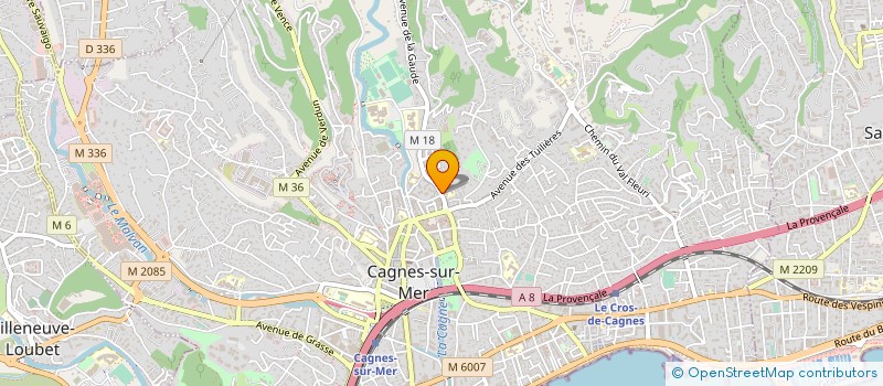 localisation de l'entreprise SCI AMBRE à CAGNES-SUR-MER