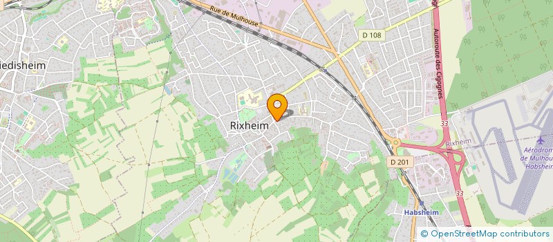 localisation de l'entreprise SCI AMBRE  RIXHEIM