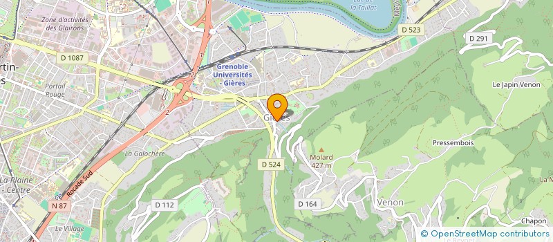 localisation de l'entreprise SCI AMBRE  GIERES