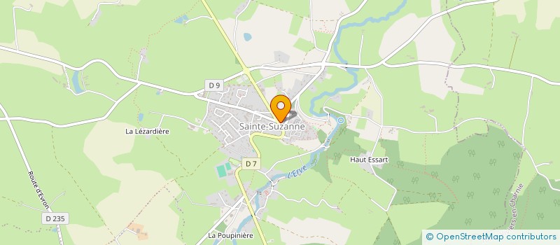 localisation de l'entreprise SCI AMBRE  SAINTE-SUZANNE-ET-CHAMMES