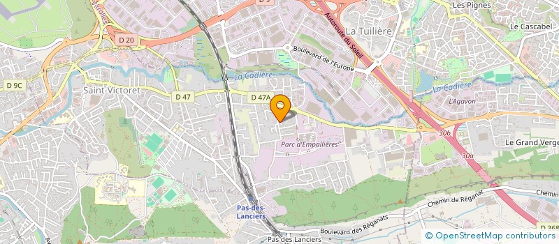 localisation de l'entreprise SCI AMBRE  SAINT-VICTORET