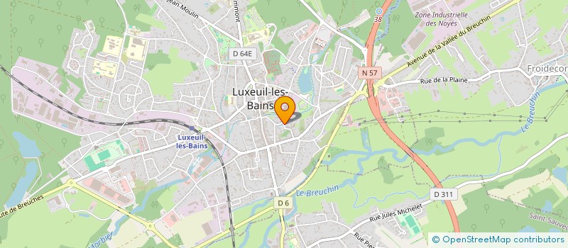 localisation de l'entreprise SCI AMBRE IMMOBILIER à LUXEUIL-LES-BAINS