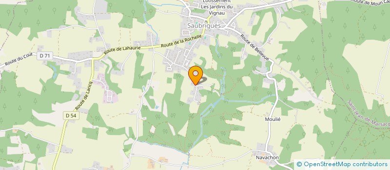 localisation de l'entreprise SCI AMBROISE  SAUBRIGUES