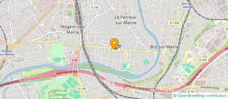 localisation de l'entreprise SCI AMBROISE PARE 33  LE PERREUX-SUR-MARNE