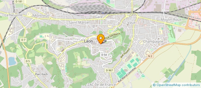 localisation de l'entreprise SCI AMBROISE PARE à LAON