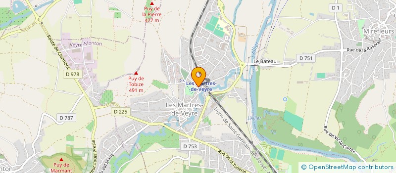 localisation de l'entreprise SCI AMBROISE PARE  LES MARTRES-DE-VEYRE