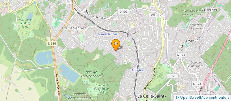 localisation de l'entreprise SCI AMBROISE THOMAS  BOUGIVAL