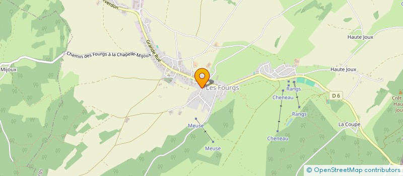 localisation de l'entreprise SCI AMBROISIE  LES FOURGS