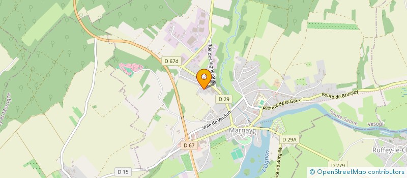 localisation de l'entreprise SCI AMBU 25  MARNAY