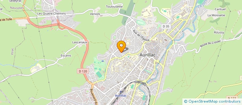 localisation de l'entreprise SCI AMC 15 à AURILLAC